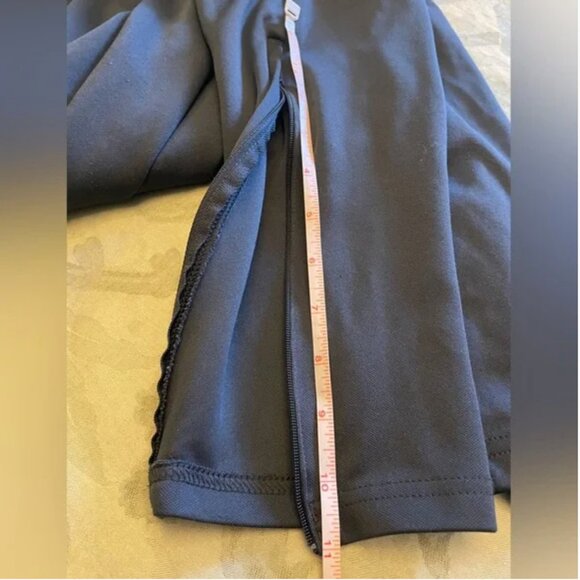 Adidas Climalite Unisex Stretch Elastic Waist Ankle Zippers Black Sweatpants - Picture 9 of 12